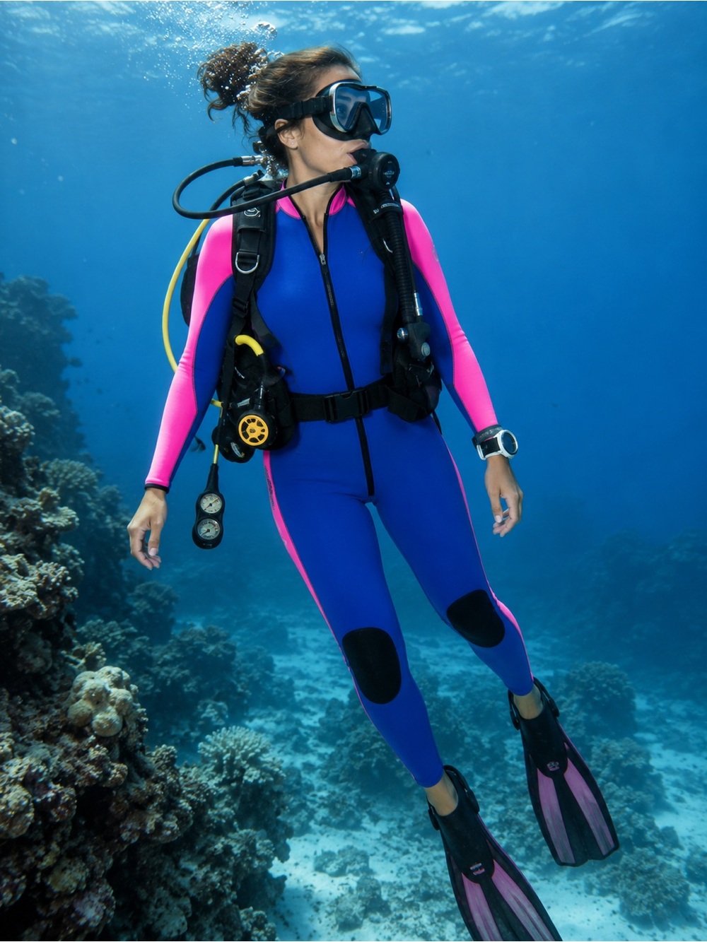 Ladies 2 Piece Parkway Shark Protection System Thick Scuba Diving Suit Sz S